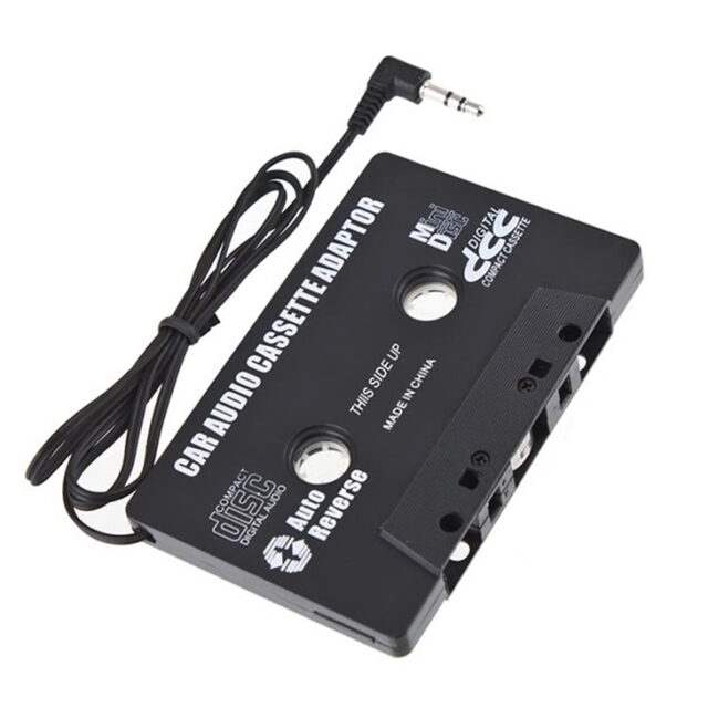 CAR AUDIO CASSETTE ADAPTER TAPE 3.5mm AUX FOR MOBILE PHONE