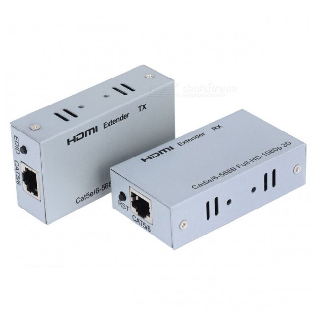 W-D-LINK Extendeur HDMI 1080P - 60M - Câble Ethernet LAN CAT5e & CAT6