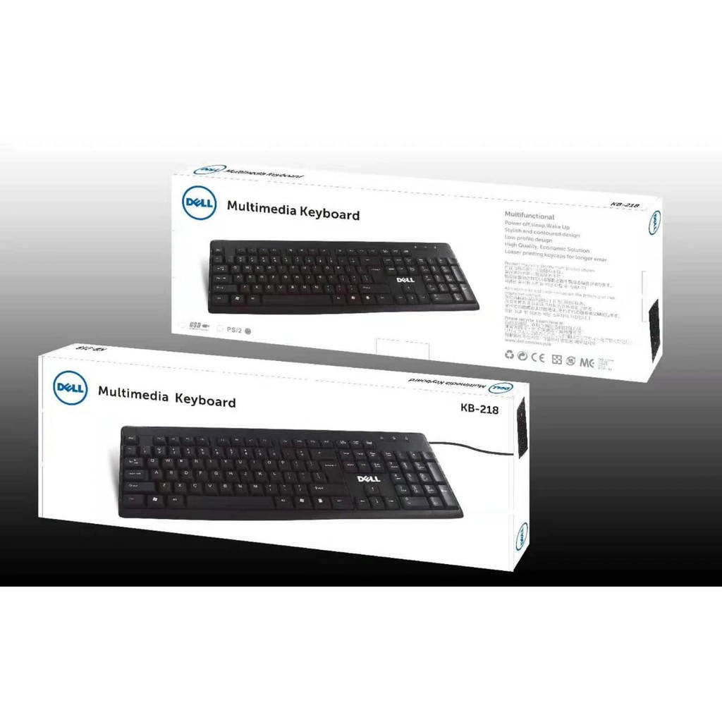 Dell Wired Keyboard – Black KB-218