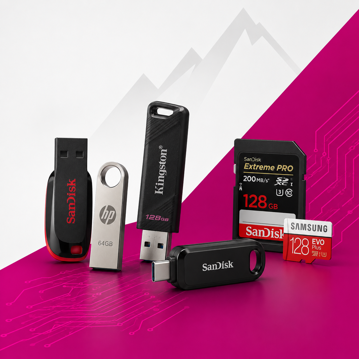 USB Flash Drives & Memory Cards